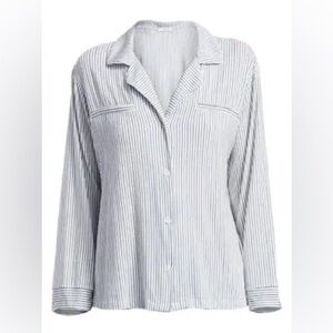 Eberjey Nordic Striped Pajama Shirt Size Small | ModeSens